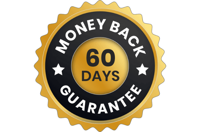 ProDentim 60-day 100% money-back guarantee badge